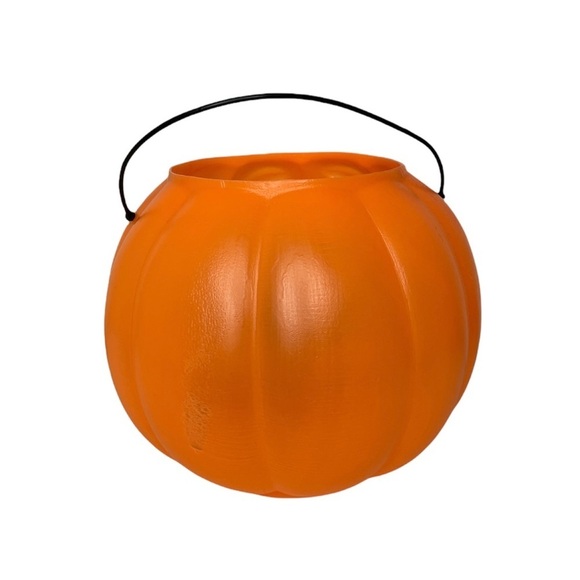 Vintage Norfolk Halloween Trick-or-Treat Pumpkin Bucket‎ Blow Mold Made in USA - Picture 2 of 6